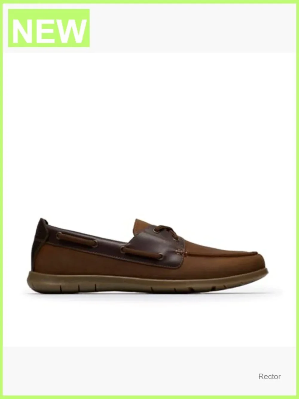 Boat Shoe Lace Up Casual Slip On Leather Men's Flexway 2 Eye